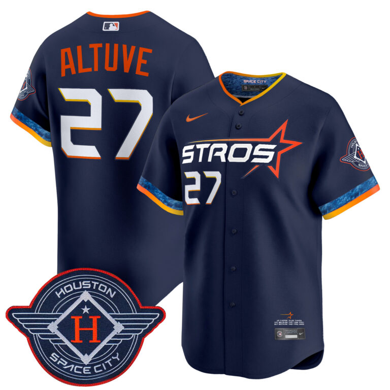 Men Houston Astros 27 Altuve blue 2025 City Connect Vapor Premier Limited Jersey